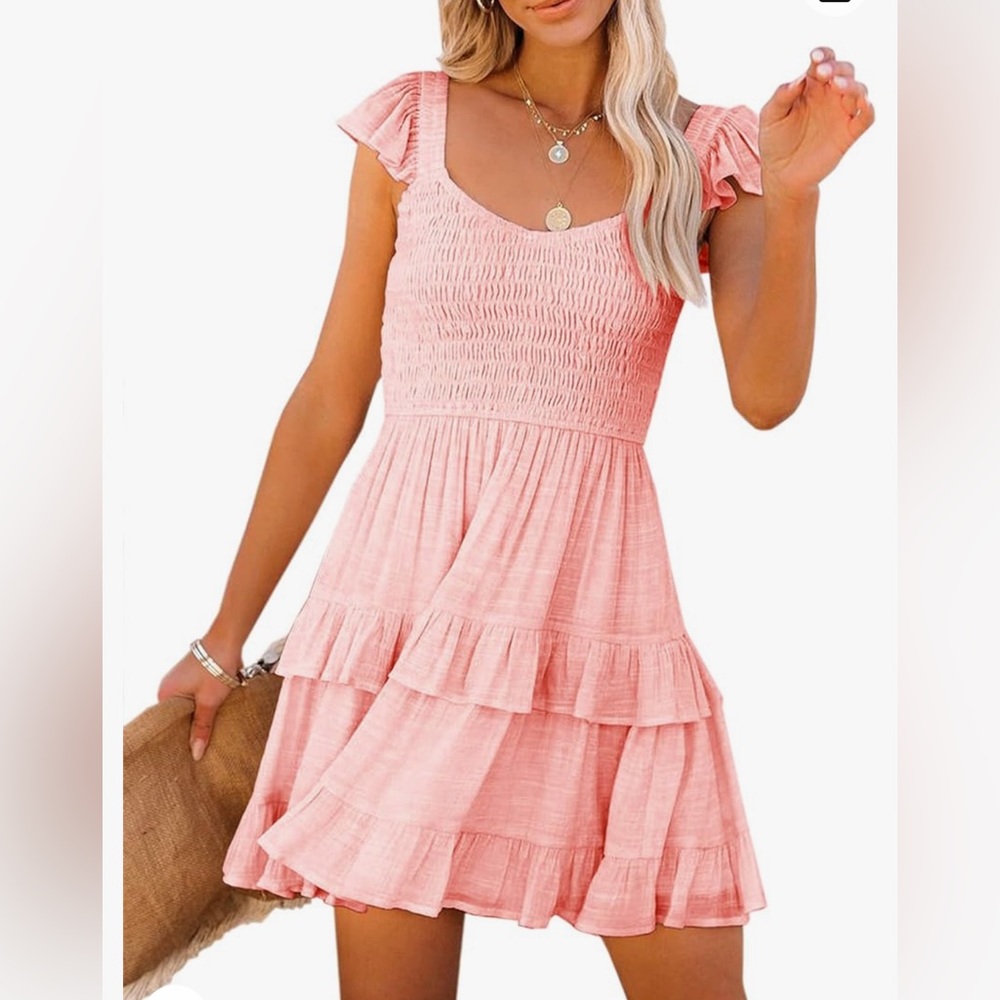Womens Summer Ruffle dress